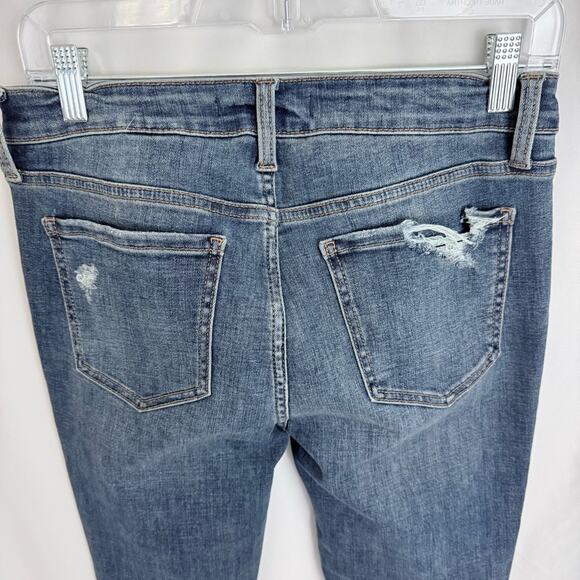 Eunina Ripped Skinny Crop Jeans Size 9 - Picture 7 of 10